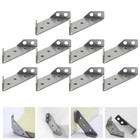 10pcs Edelstahlwinkelcode -Ecksperrsprocen Trapez -Winkelschelfklammern