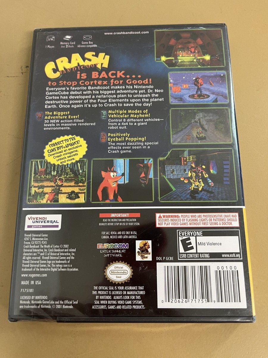 Crash Bandicoot: The Wrath of Cortex, Nintendo Gamecube, Brand New