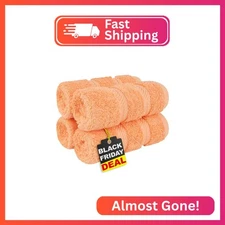 American Soft Linen Luxury Washcloths for Bathroom, 600 GSM 100% Cotton 4 Piece