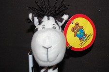 Zebra Handmade Toy Network Poseable New 9" Plush Stuffed Animal Lovey