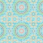 AS Creation Vibrant Mosaic Wallpaper Flowers Blue Green Paste The Wall Vinyl