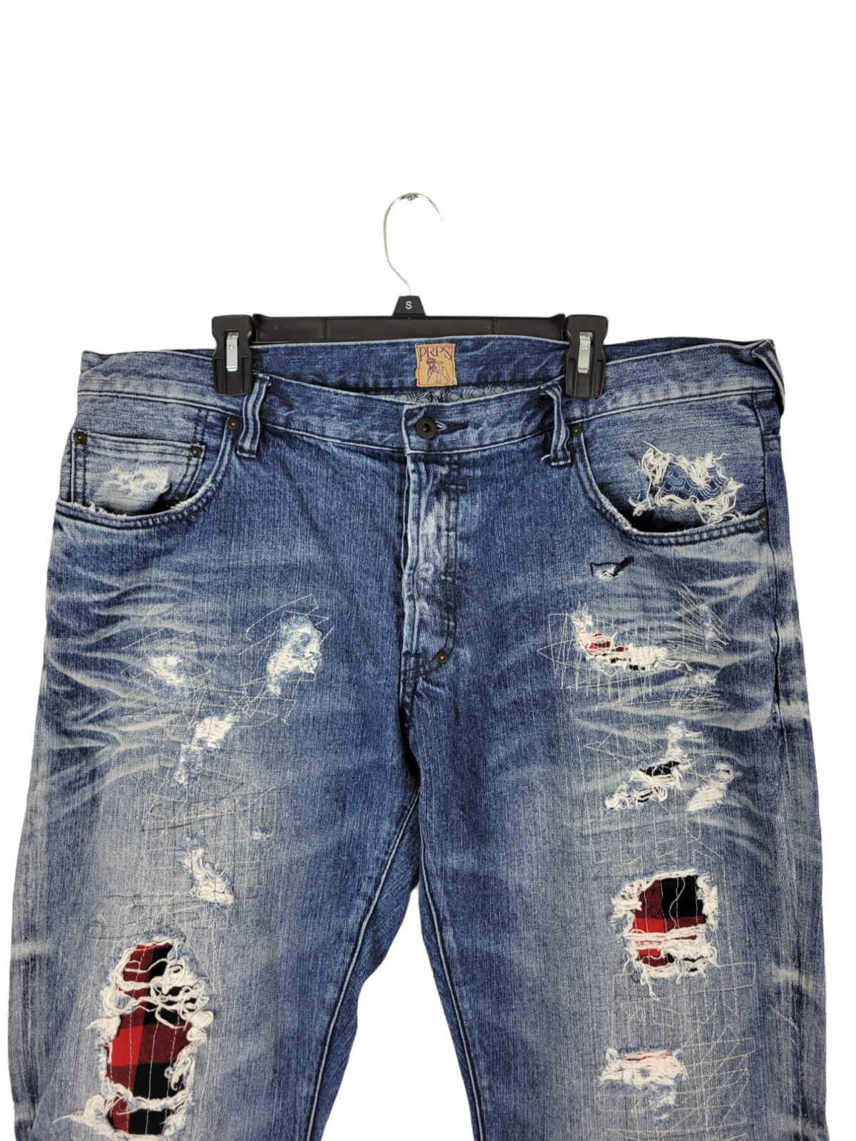 PRPS Barracuda Patchwork Destroyed Men's Designer… - image 2