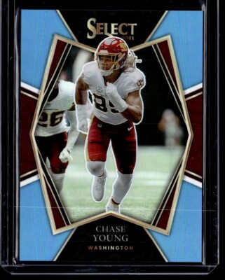 2021 Panini Select LIGHT BLUE PRIZM Chase Young /99
