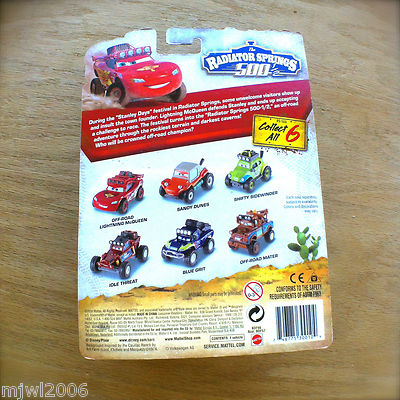Disney PIXAR Cars IDLE THREAT RADIATOR SPRINGS 500 1/2 RS500 Off