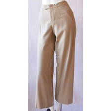 Vintage Gucci Wool Tan Wide Leg Culotte Trousers - Size 42(IT)