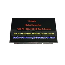For HP 15-DW2048NR LCD Touch Screen Display HD 15.6'' 40pins Replacement Panel