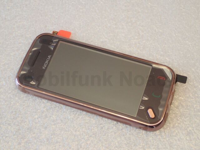Original Nokia N97 mini A - Cover | Frontcover | Touchscreen Garnet Bronze NEU