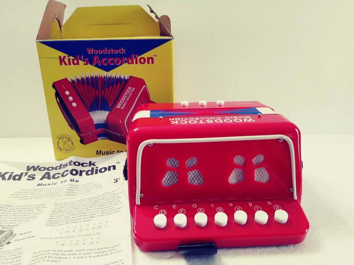 Woodstock Kid s Accordion Working Accordion for Children Music