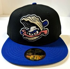 Biloxi Shuckers MILB NE AC ALT1 Fitted Hat ~Black/Blue