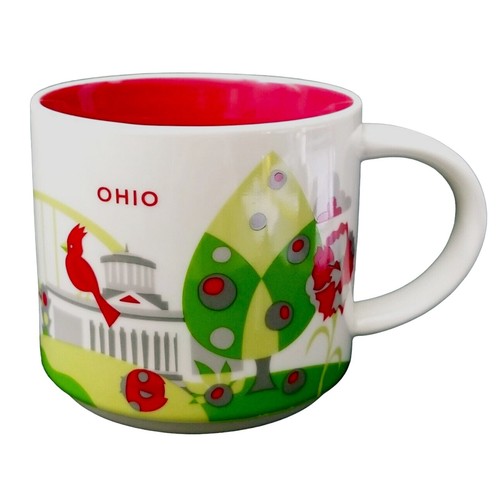 Taza Starbucks 2013 You Are Here Collection OHIO 14 OZ NUEVA SIN CAJA impecable - Imagen 3 de 15