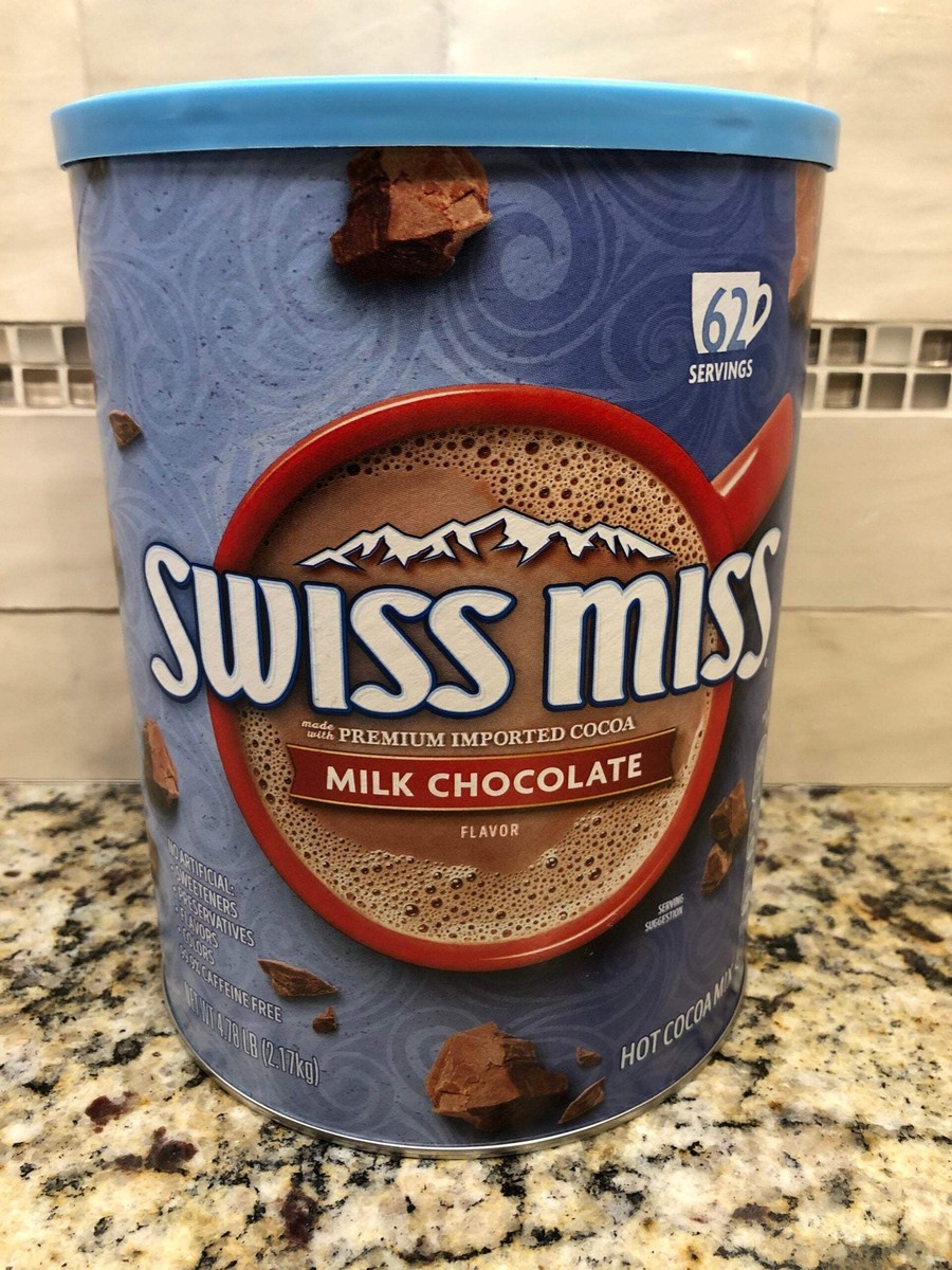 Swiss Miss Milk Chocolate Hot Cocoa Mix Canister 76.5 oz just add