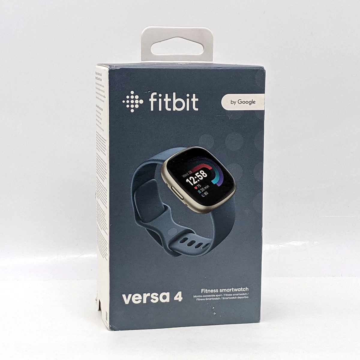 Fitbit Versa 4 Fitness GPS Smartwatch, Waterfall Blue/Platinum Aluminum  FB523SRAGUS