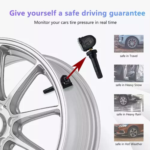 4Pcs OEM 13598773 Tire Pressure Sensor TPMS 433MHz For GMC Chevrolet Buick Chevy - Bild 16 von 17