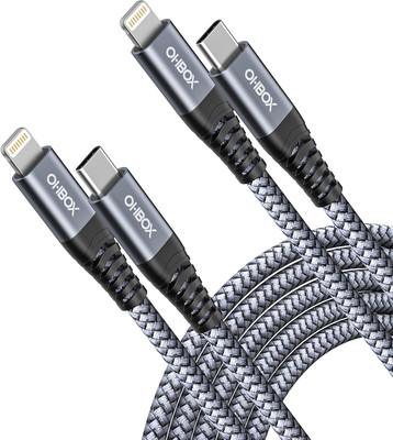 USB C to Lighting Cable, Mfi Certified, Charger Cord, Heavy Duty, Accessories