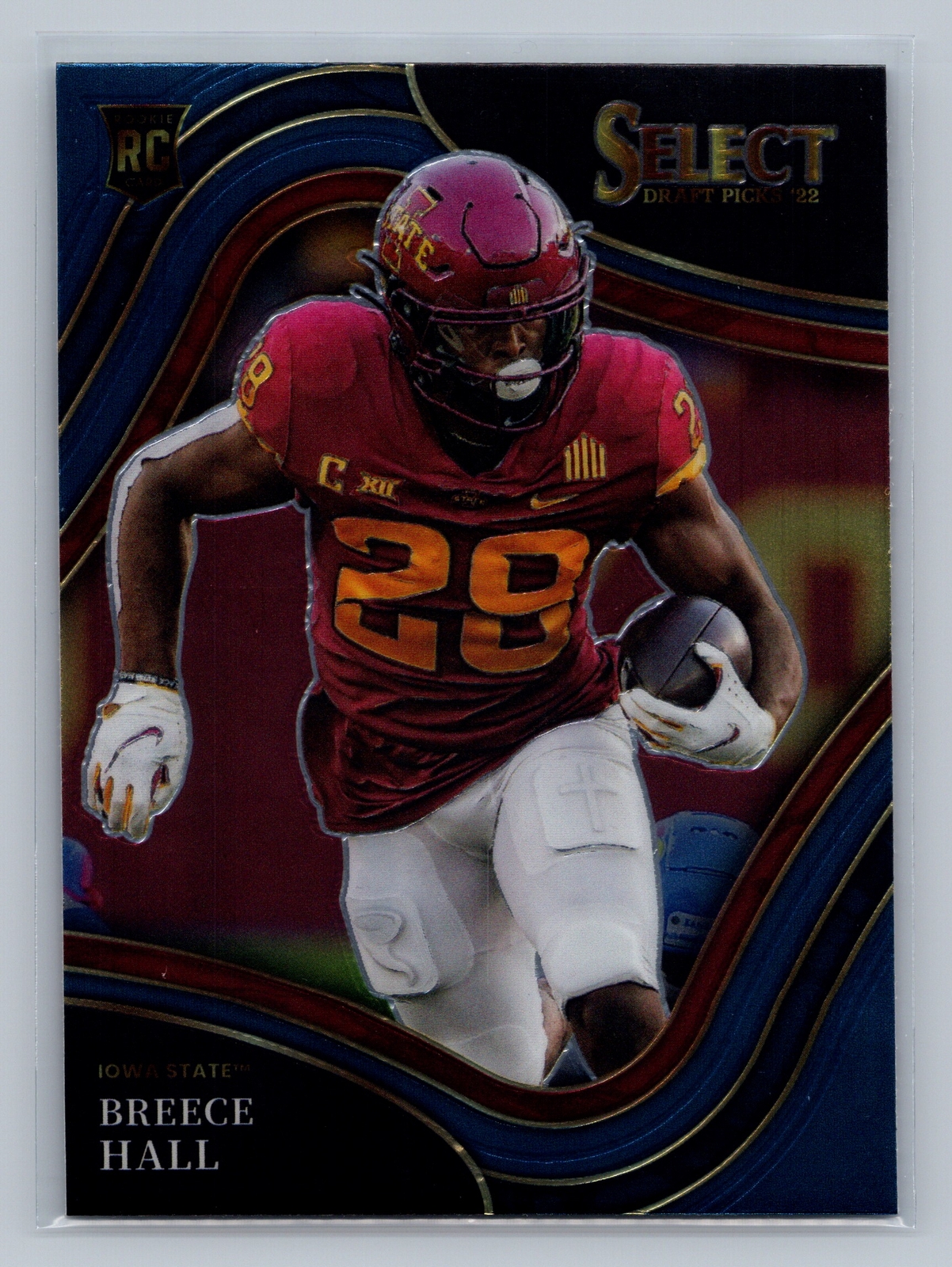 2022 Panini Select Draft Picks #110 Breece Hall Blue (Retail Base)
