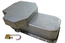 55-79 SBC Chevy Champ Style Oil Pan unplate Raw 350 383 400 Circle Track Racing