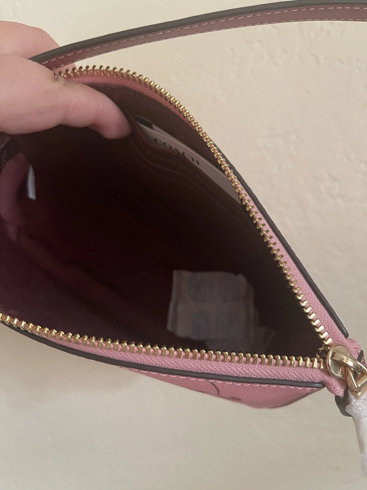 COACH Carrozza Nolita 19 nuova con etichetta con stampa ciliegia CR827 (spedizione veloce)