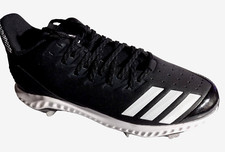 Adidas ICON BOUNCE 10.5 Black Baseball Low Top Athletic Cleats NEW