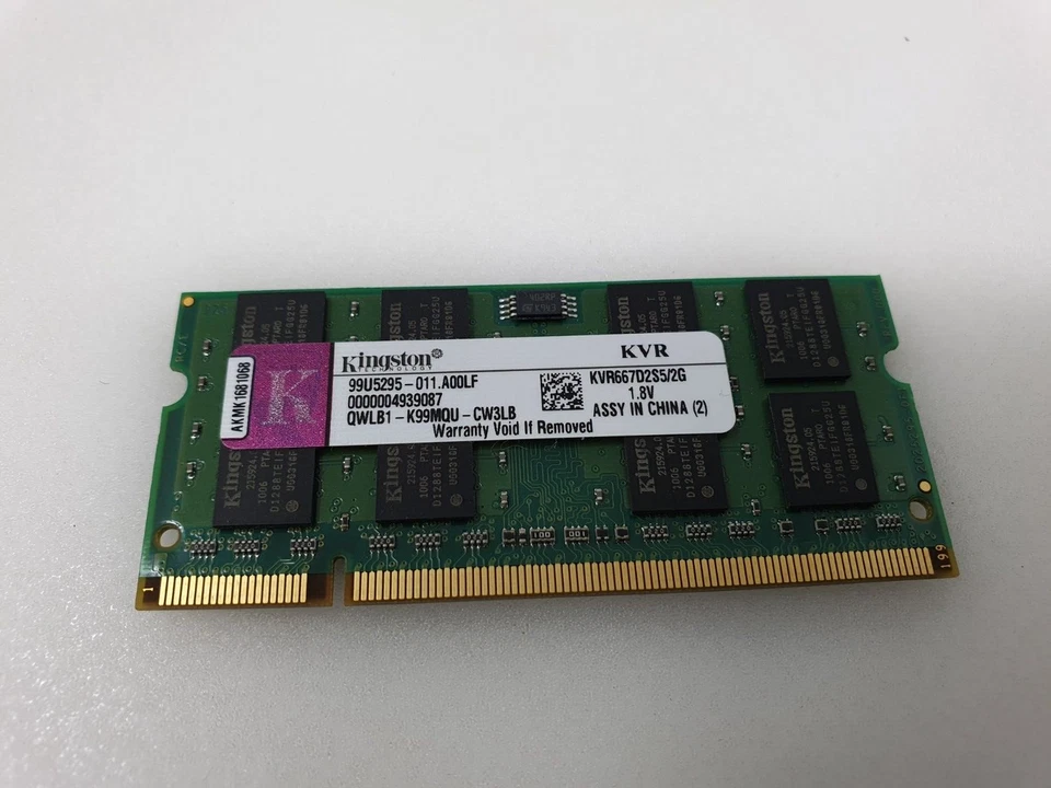 Apple MacBook Pro A1229 17" RAM Memory 2GB DDR2 PC2-5300 Kingston KVR667D2S5/2G - Image 4 of 4