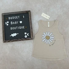 NWT RYLEE + CRU Daisy Tank Top Shirt Size 6-12 Months
