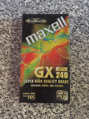 MAXELL GX BLACK 240 SUPER HIGH QUALITY GRADE MAGNETITE 4 STUNDEN