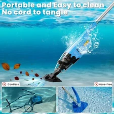 Rechargeable Handheld Pool Vacuum, Cordless Cleaner for Above Ground & Spa NEW