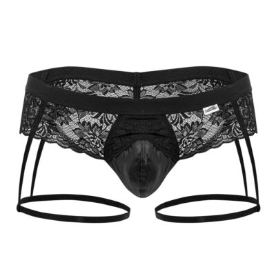 Mens Underwear: CandyMan 99717 Lace Garther Jockstrap