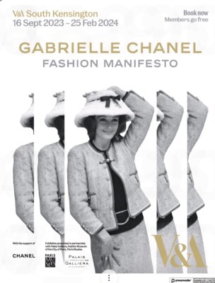 Coco Chanel Gabrielle Fashion Manifesto Exhib V&A Museum London