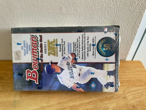topps Bowman 1998 mlb cards seal box new seal small tears series 2