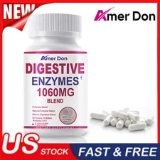 Digestive Enzymes with Probiotics & Ginger - Plant Based Vegan Certified Non-GMO