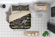 3D Camouflage New York Green Quilt Cover Set Duvet Cover Bedding Pillowcases