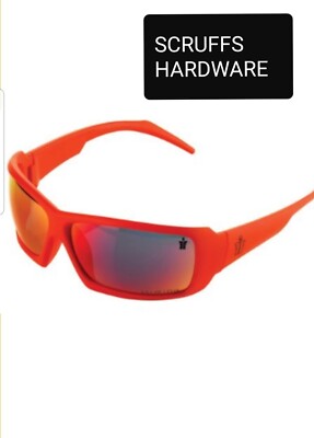 Scruffs Eagle Safety Specs Anti-Beschlag UV Schutz Fahrradbrille Orange 