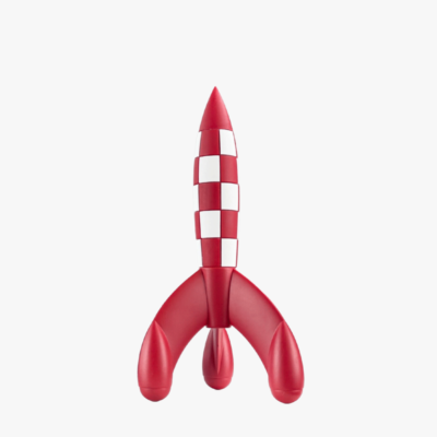 HERGE TINTIN Tintin Rocket Standing Figure Figurine 17cm Authentic