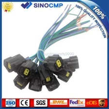 10PCS Solenoid Valve Connector W/ 2 Lines Fits Kobelco SK-6E/-8 Slenoid Plug