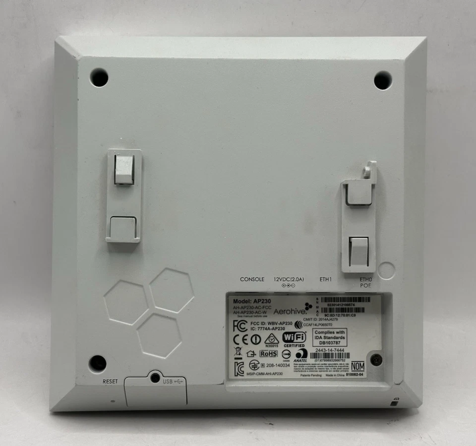Aerohive AP230 1300Mbps Wireless Access Point (AH-AP230-AC-FCC) No AC - Image 2 of 3