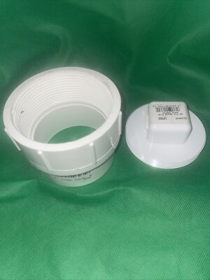 Charlotte Pipe 3 In. SPG x 3 In. FIP SKED 40 DWV PVC Cleanout & NDS LP1153 PLUG