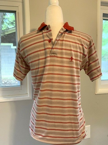 80s striped polo