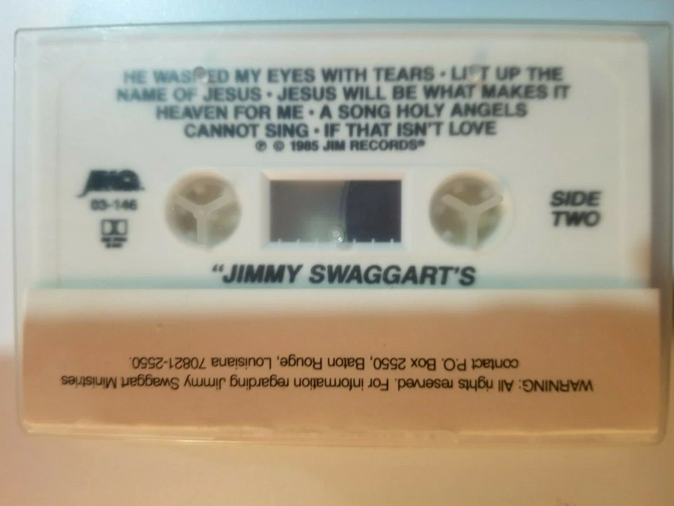 Jimmy Swaggart, Greatest Hits Vol. 3, 1986 Jim Records Audio Cassette Tape  - Image 3 of 4