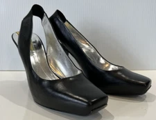 Kenneth Cole Reaction Women's Black Sling Back Sandal Pumps Heels Size 8