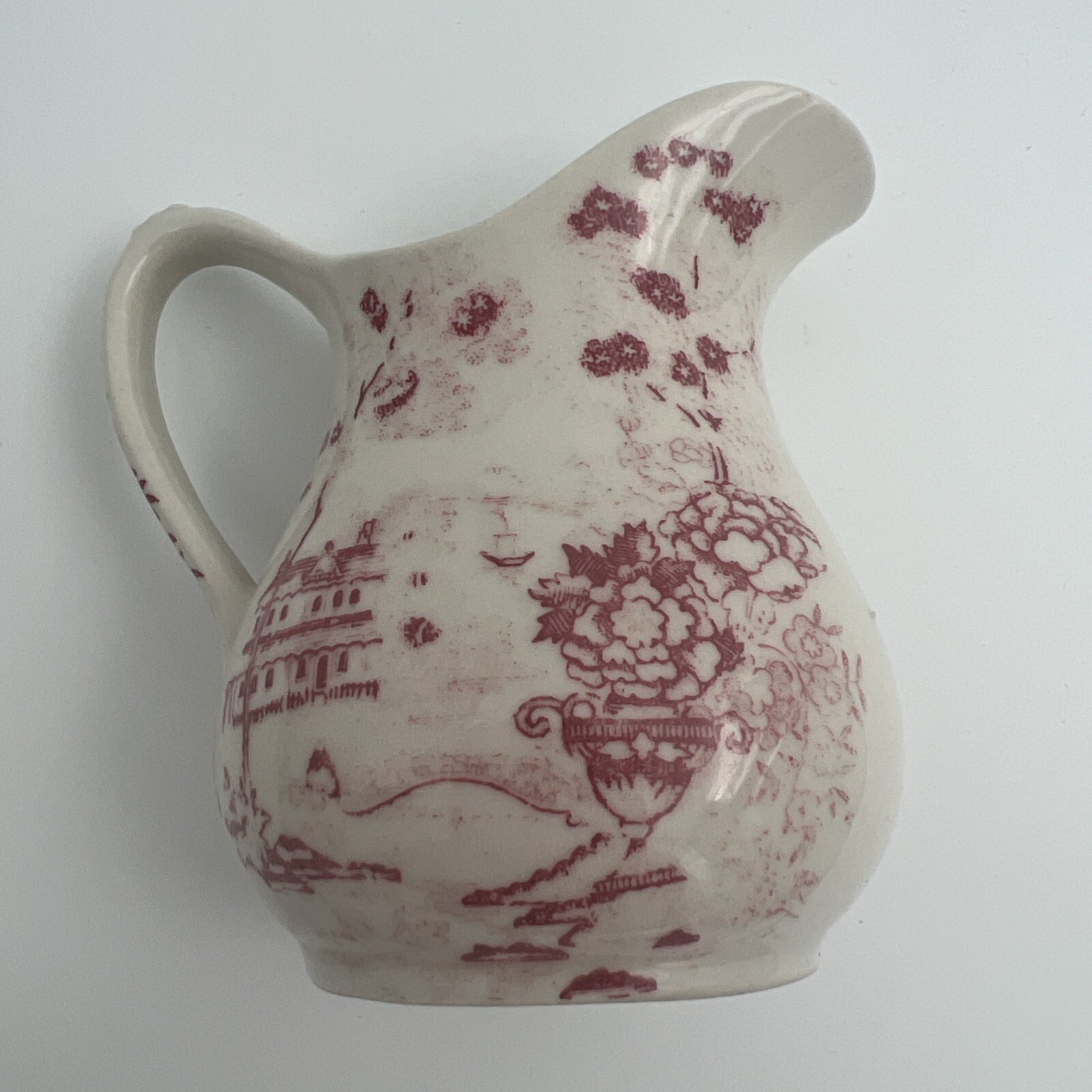 Royal Staffordshire Mini Creamer Tonquin Red Transferware *READ*