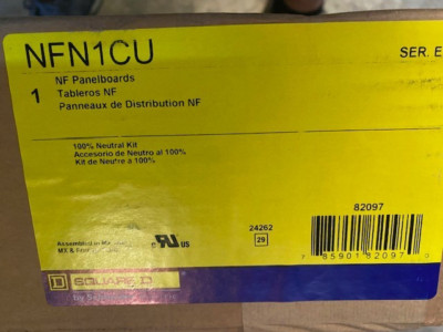 NFN1CU 100A Neutral Kit, Panelboard Accessory, NF, 125A, 100% Neutral Kit (NEW)