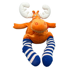IKEA ELCH REH BARNSLIG SOCKEN STOFFTIER PLÜSCH KUSCHELTIER ORANGE ca 45 cm