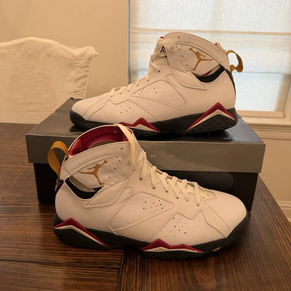 2011 Nike Air Jordan 7 Retro VII Cardinal 304755-104 Size 9.5‎ Jordan 7 Retro  main image 4