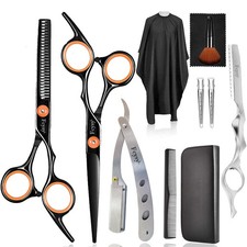 Hair Scissors Thinning Shears for Hair Cutting, Professional Barber Blending ...