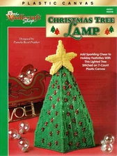 Needlecraft Shop 400351 CHRISTMAS TREE LAMP Plastic Canvas Pattern Leaflet