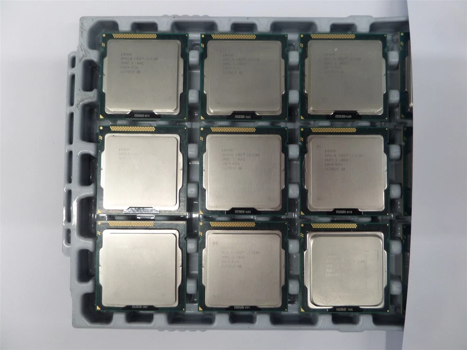 Lote de 9- Intel Core i3-2100 3.10GHz Dual Core 2da Generación CPU SR05C Foto 2 de 4