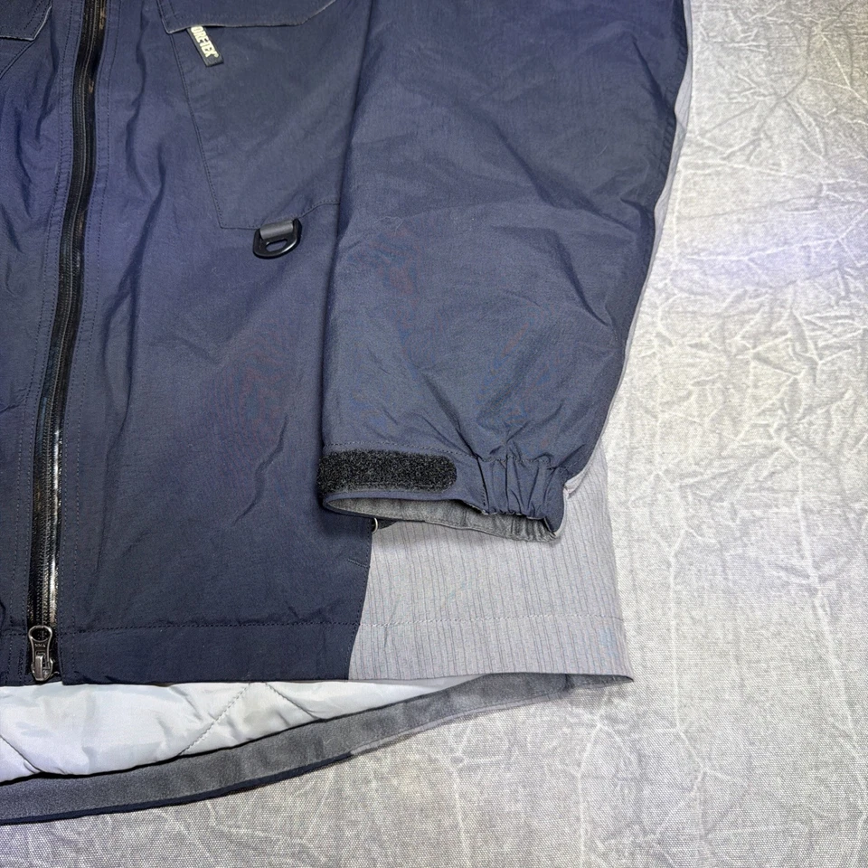 Capucha Gore-Tex Para Hombre Talla Mediana Gore-Tex Impermeable GSX Negro Gris Cremallera Completa Foto 4 de 4