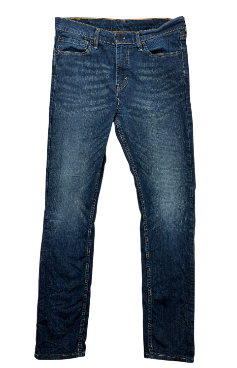 Levi’s 511 Slim Fit Jeans Men’s W34 L34 Blue Denim Stretch Tapered Mid Rise