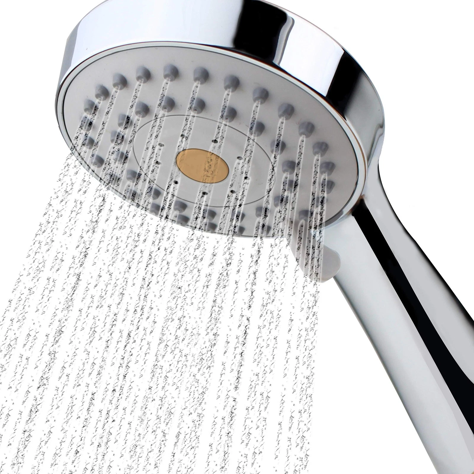 High Pressure Handheld Shower Head with Powerful Spray against Chrome