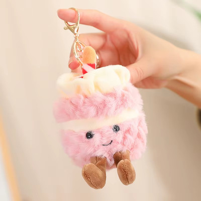 New Cartoon Egg Stuffed Toy Expression Food Bread Toast Series Breakfast Doll Fu